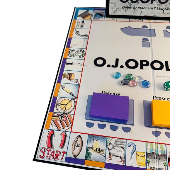 OJ Opoly O.J.Opoly Board Game Guilty or Innocent Novelty Collectible Board Games - Picture 4 of 5